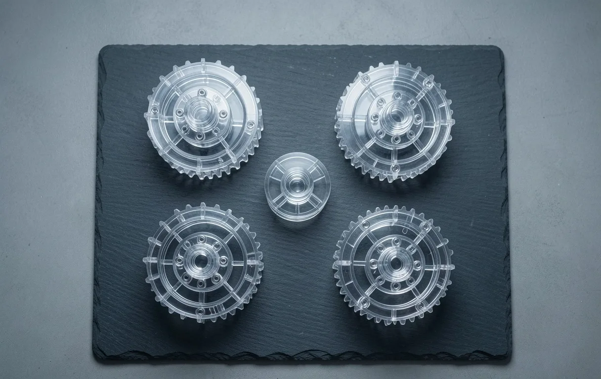 Translucent industrial gears